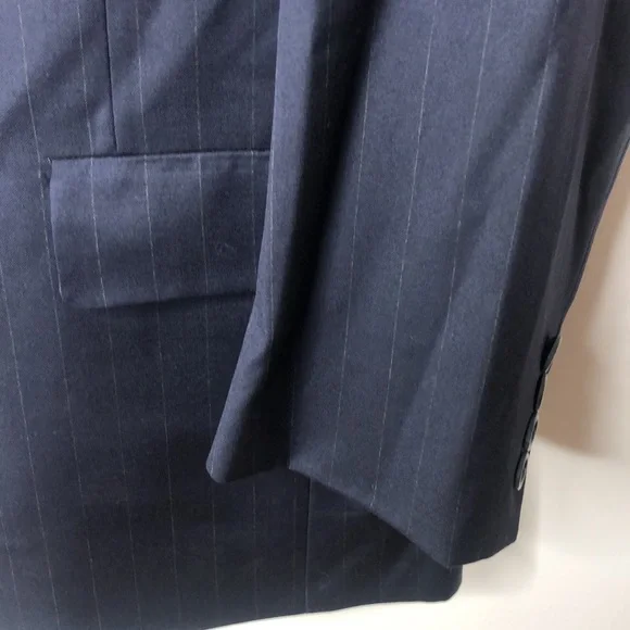 Men’s Hart Schaffner & Marx Gold Trumpeter Nordstrom Pinstripe Suit - Picture 5 of 12